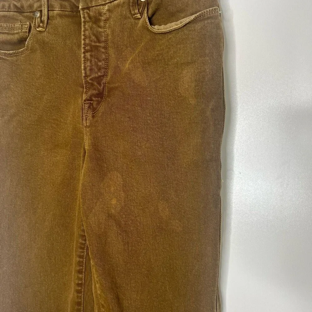 Good American Jeans Bronze Brown Sz 6/28